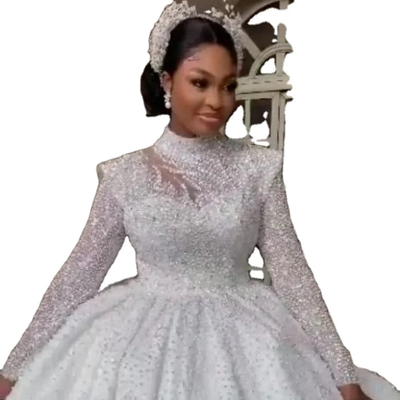 AL1512 2025 NEW Wholesale Customization Vestidos De Noiva De Mariage Wedding Gowns Elegant Bridal Luxury Beaded Wedding Dresses