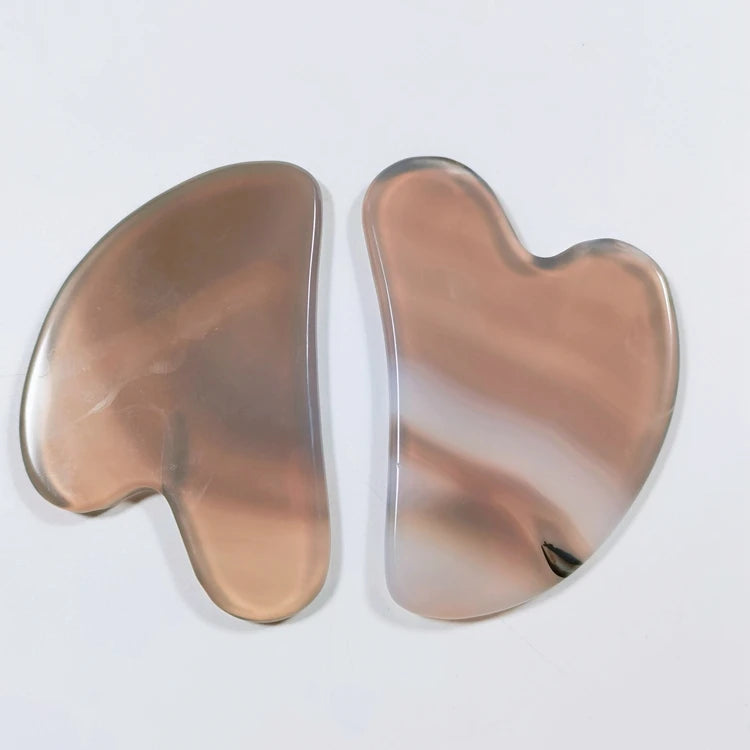 HZ HZ Rosa Quartz Gua Sha Quartz Gua Sha Pink Jade Roller Amethyst Crystal Rosa Quartz Jade Gua Sha Board