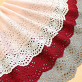 Wholesale 100% Cotton Lace Hollow Flowers Embroidery Trimming Laces Fabrics for Women