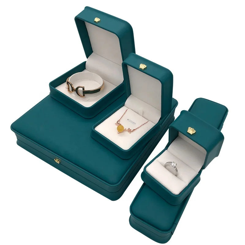 The Most Affordable Price Jewelry Box PU Leather Ring Box with logo Customization