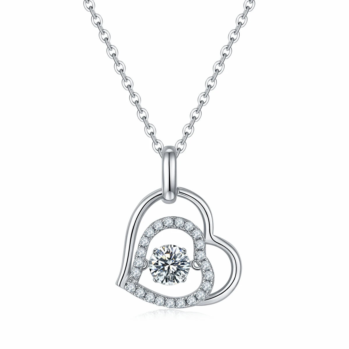 Factory Hot Sale Glittering 12 3 Ct 925 Moissanite Silver Women'S Necklace Set for Party