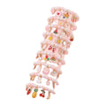Cute Bead Bangle Baby Pearl Bracelets Jewelry Rainbow Kid Romantic Alloy Children's Cute Crystal Bracelets for Girls 2pcs