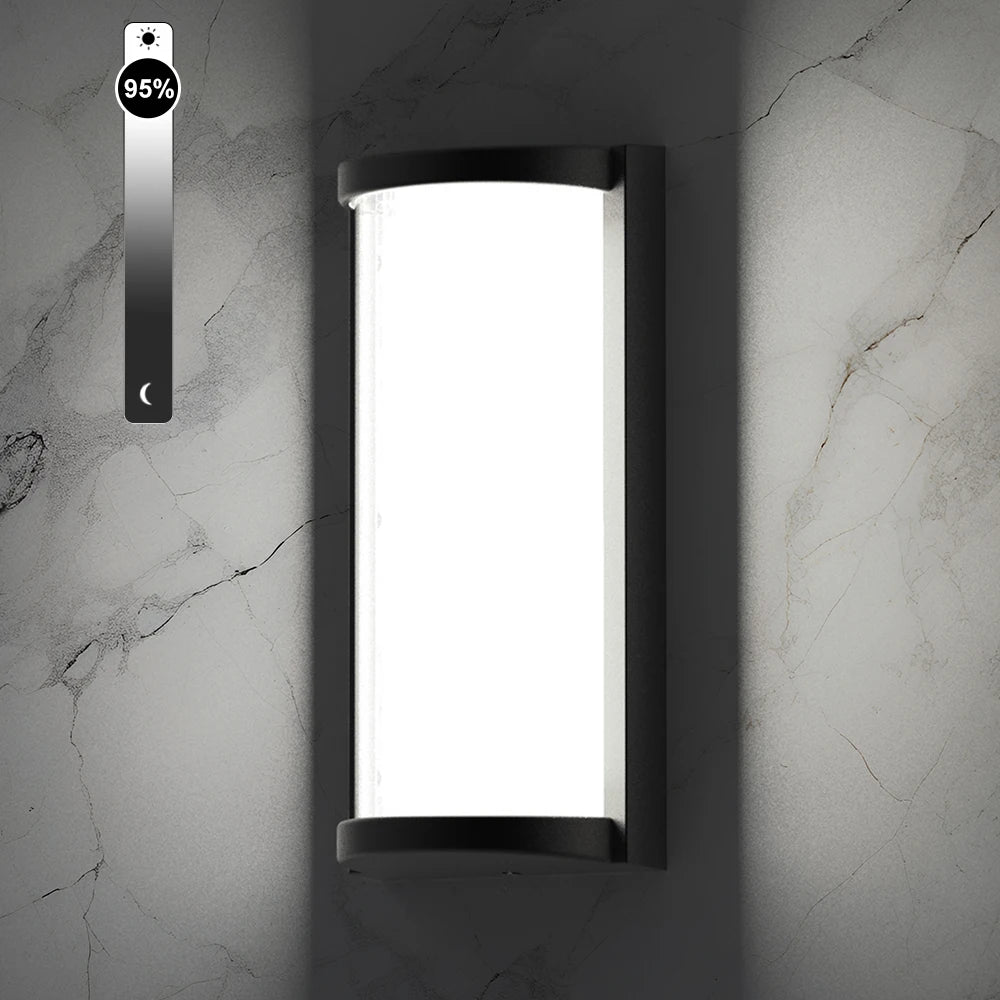 Factory Stock SCR Dimmable Wall Lamp Exterior 18W 6000K AC85-265V Waterproof Black Outside External Porch Lights Hallway Balcony