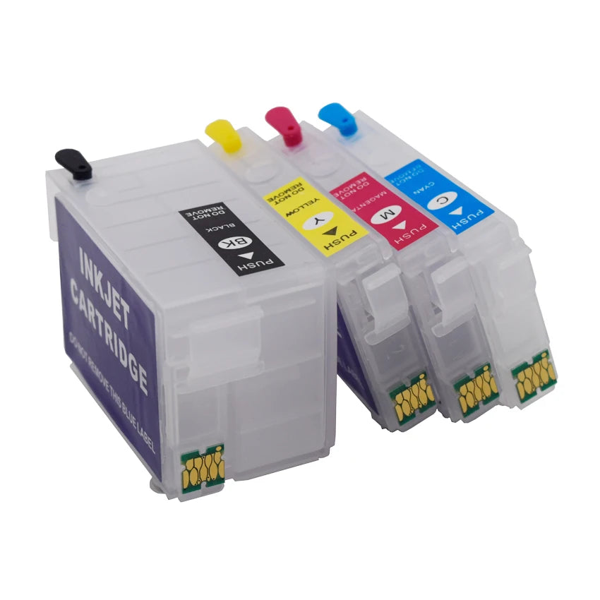 252XL 27XL Refillable Ink Cartridge With ARC for Epson WorkForce WF-3620 WF-3640 WF-7110 WF-7610 WF-7620 WF-7710 WF-7720 Printer