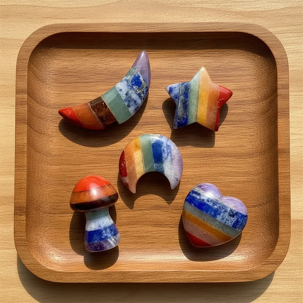 Natural 7 Chakras Crystals Healing Energy Chakra Stones for Reiki Balancing Meditation
