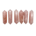 Wholesale Natural Double Terminated Rose Quartz Points pink Crystals Healing Point