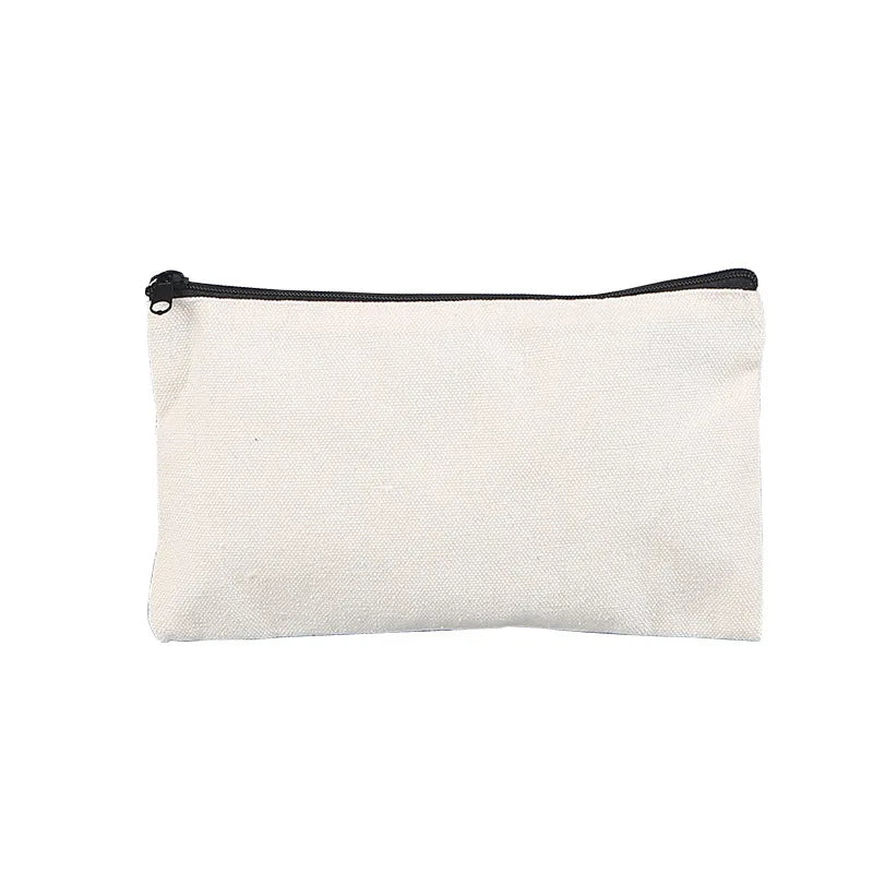 Custom Size 16 Oz. Tool Multipurpose Private Label Eva Cotton Canvas Small Oem Cosmetic Zipper Pouch Bag Makeup with logo