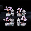 Natural Amethyst Tumbled Stone Tree With Landscape Kiosk Feng Shui  Healing Crystals Money Tree