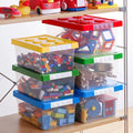 SHIMOYAMA Yellow Colour Lid Plastic Kids Toy Storage Box Storage Bin Cabinet