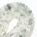 4/6/8/10mm Natural Stone Tianshan Jade Loose Beads Strands Ice White Jade Beads Semi-finished Handmade for DIY Jewelry Making