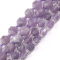 Wholesale 8/10MM Olive Shape Faceted Light Amethyst Stone Loose Beads for Jewelry Making DIY