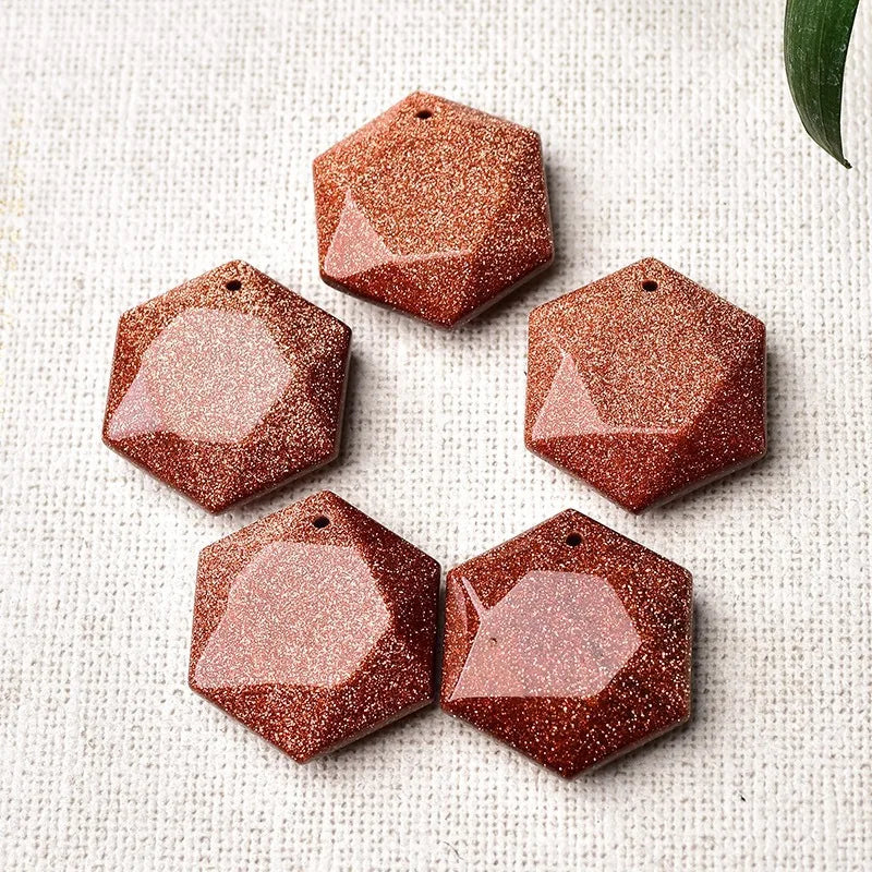 2025 Rose Gold Fashion Jewelry Christmas Gift Rose Quartz Jewelry Six-pointed Star Pendant with AAA Crystal Stone Star Natural Crystals