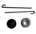 J Hooks and Matching Washers for Squirrel Guards Solar Panel Mesh Fastener Clip