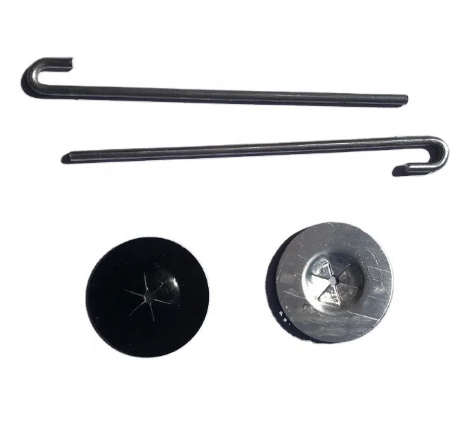 J Hooks and Matching Washers for Squirrel Guards Solar Panel Mesh Fastener Clip