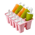 Custom Wholesale BPA Free Ice Mold 4 6 10 Cavity Reusable Easy Release Silicone Frozen Ice Popsicle Maker Molds