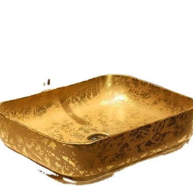Wholesale  Ceramic rectangle Pedestal Basin Single Hole Ceramic Wash Basin for washing room kitchen