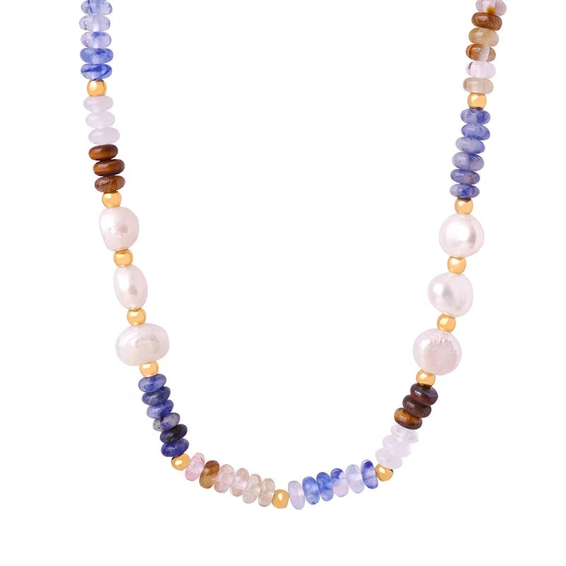 Custom Design Trendy Geometric Fashion Brand Beads Stainless Steel Chokers Chains Gold Plated Jewelry Necklace for Anniversary