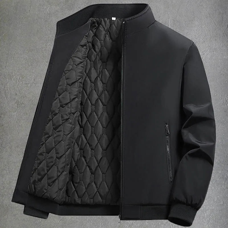 Plus Size 6XL 7XL 8XL Thicken Warm Varsity Jacket Coat Men Windbreaker Streetwear Winter Fleece Jackets for Men Parkas Overcoats
