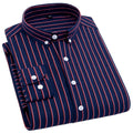 2025 Men Long Sleeve Shirts Clothes Men Business Formal Casual Lapel Button Striped Letter Gentleman Daily Casual Shirt