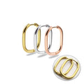 Tarnish Free Hypoallergenic Titanium PVD 18K Real Gold Plated Huggie Hoop Earrings Stainless Steel U Shaped Hoop Earrings