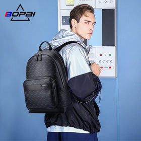 Wholesale Bopai BSCI Durable Custom logo Commute Office Work Lightweight Compact Men Waterproof 14 Inch Casual Laptop Backpack
