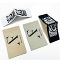 Factory Price Custom Woven Brand Name Clothes Labels Fabric Label for Clothing End Fold Woven Clothing Shoe Tags Labels