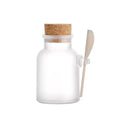 Cosmetic Packaging Empty clear Frosted Plastic ABS 100ml 200ml 300ml 500ml Round Refillable Bath Salt Jar with Spoon