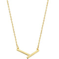2022 New Female Senior Design 925 Silver Geometric Necklace with Rhodium Plating Simple Link Chain for Girls