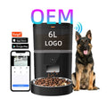 OEM 6L Automatic Cat Feeder With Camera Timer WiFi App Control Double Bowl Pet Food Dispenser Automatic Feeder for Dog and Cat