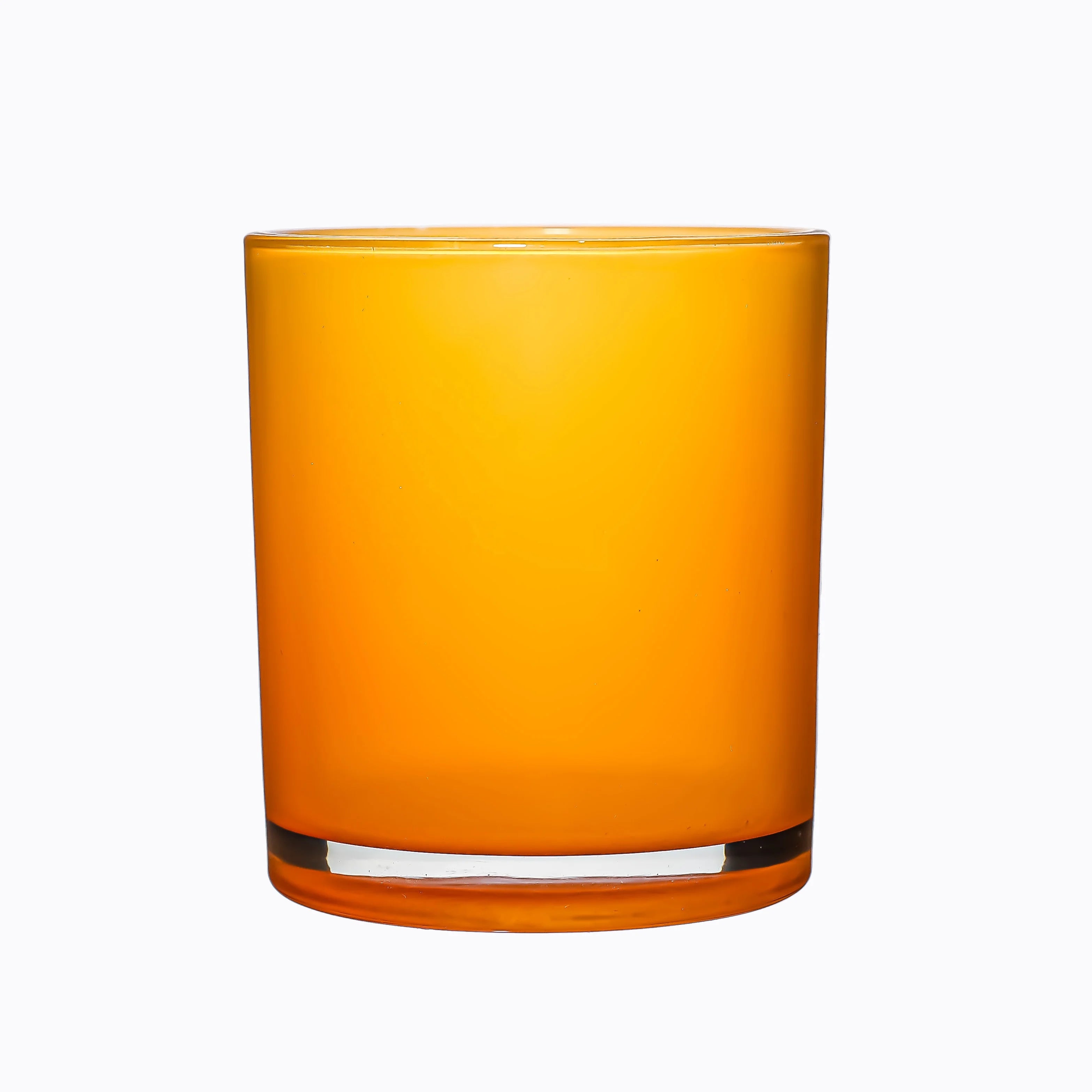 Wholesale Luxury Orange Glass Tealight Candle Holder for Home Party Wedding Valentine's Day Decor-Heat Resistant & Eco-Friendly