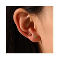 Farbige Zirkonia-Ohrringe Aus Titan Color rainbow Cubic Zircon Pike Stainless Steel Earring 18 Gold Plated Diamond Stud Earring