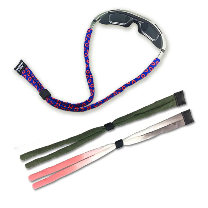 Adjustable Cotton Polyester Glasses Holder with Printed Rope Cord Accessory Eyewear Retainer Strap for Eyeglasses Parts