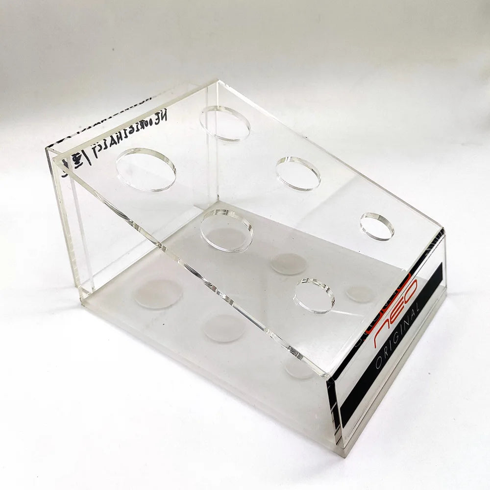 Custom Countertop Clear Acrylic 5mm Thick Freestanding Polished Makeup Brush Holder Display Rack