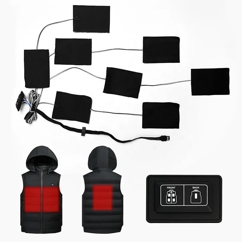Factory Wholesale Heat element Pad Heat Clothing With USB