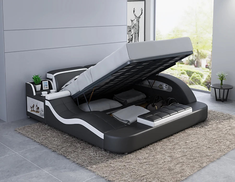 Sofa Bed Luxury with Storage Price Living Room Single Multifunctional Leather Convertible Kids Corner Home Use Smart Sofa Bed