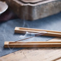 Wood Incense Stick Holder Handmade Wooden Incense Burner Ash Catcher Zen Home Gift