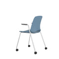 Best Selling Plastic Dining Living Room Chair Cheap Dining Chair Luxury Stainless Steel Fashionable Blue Restaurant Chair