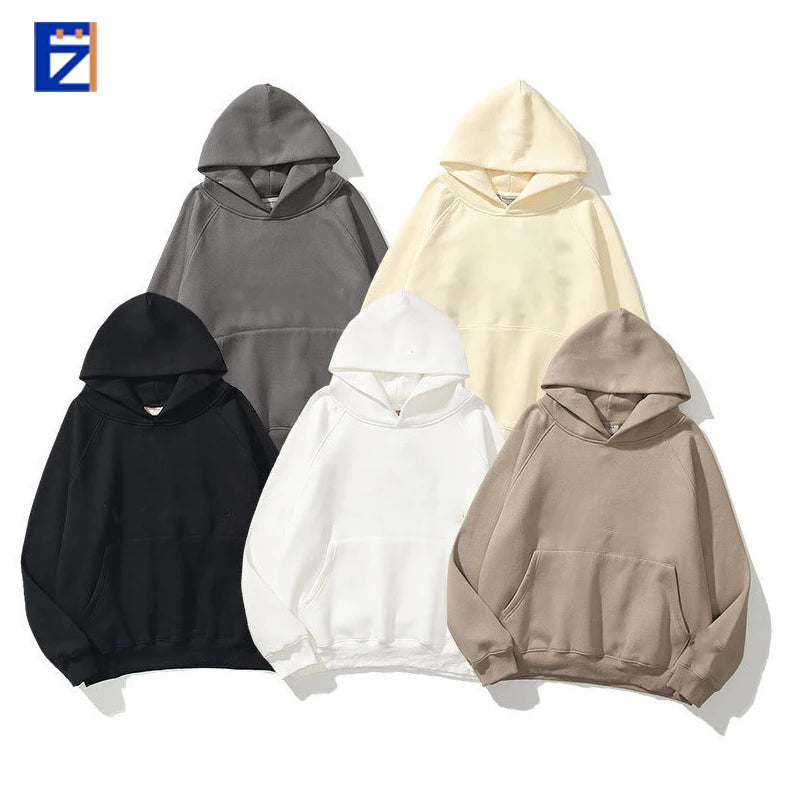2025 Autumn Winter Fashion Men's and Women's Hoodies Light Version With Cap off Cuff Loose Casual Sports Hooded Cuff Design