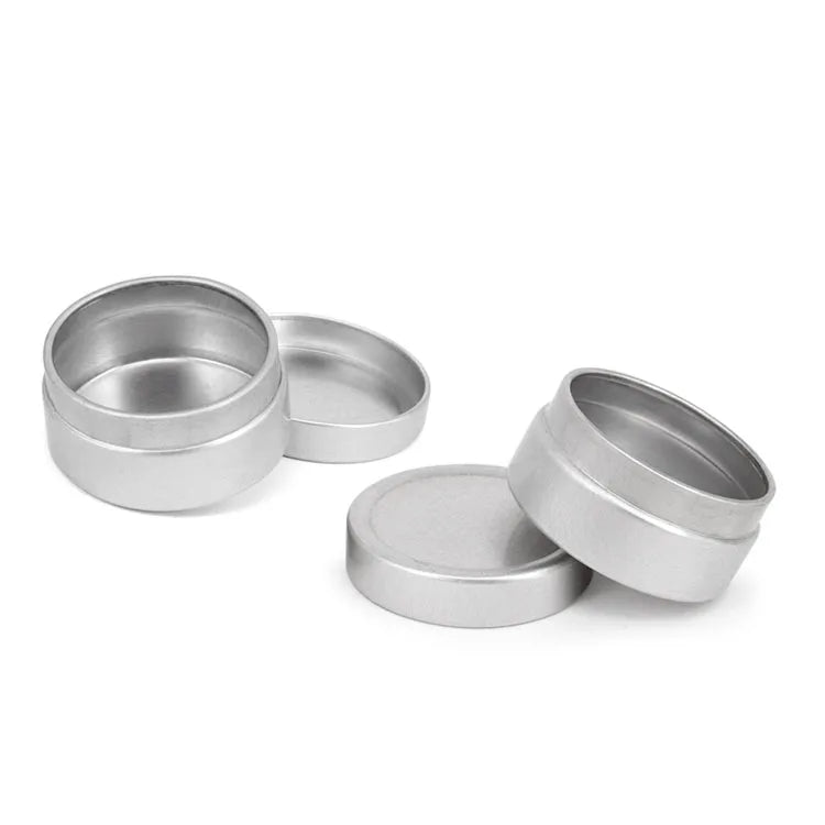 Small Round Tin Boxes Storage Metal Aluminum Sealed Cans Lip Balm Ointment Cosmetic Packaging