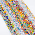 2025 Crystal Wholesale Cheaper Price High Quality Mixed Color Rondelle Glass Beads for Jewelry Making
