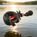 [Germany Stock] Rooblinos AC2000 Baitcasting Reels-Left Hand 7.2:1 Gear Ratio Aluminum River Lake Stream Fishing