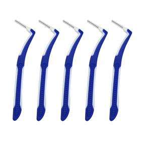 Customized Dupont Bristle Orthodontic Brace Cleaner L -shaped Interdental Brush