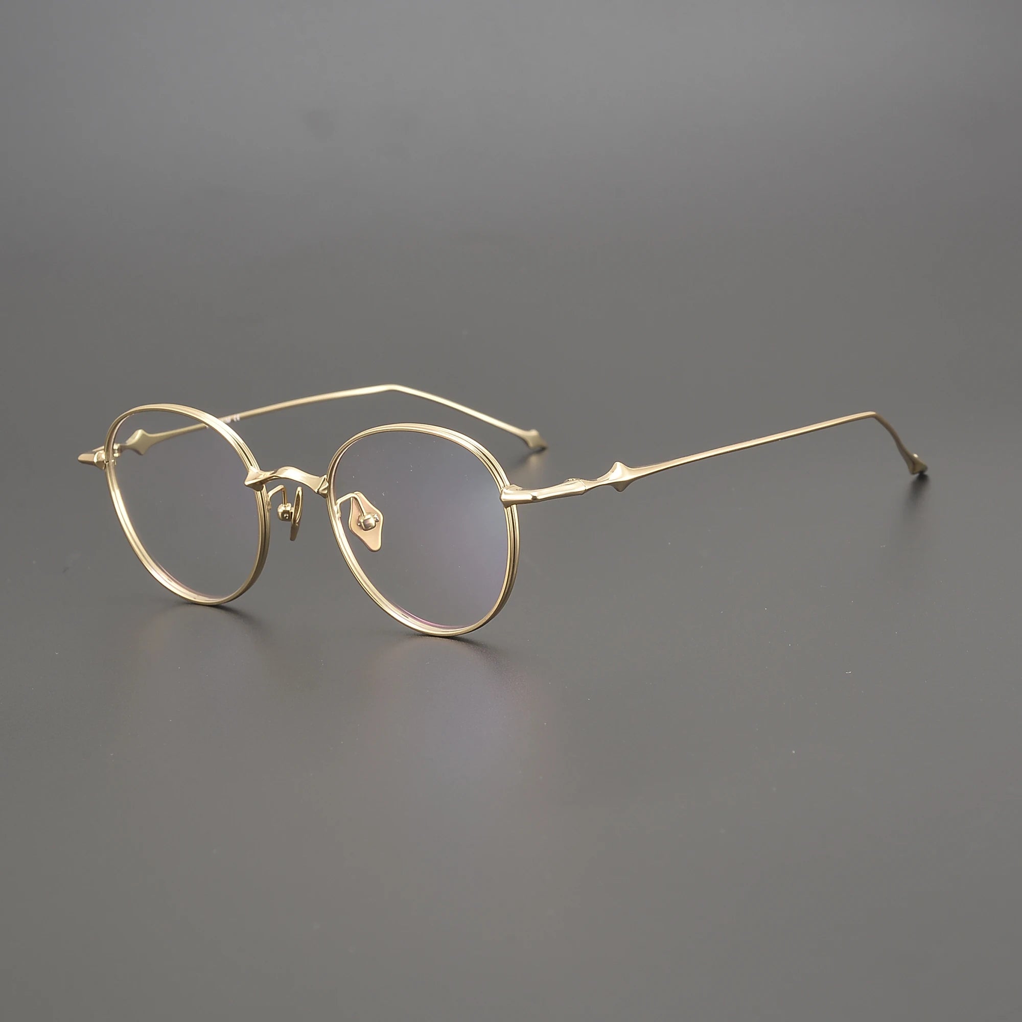 Shenzhen Glasses Wholesale Literary Fine Edge Metal Ultra-light Titanium Glasses Frame Unisex Retro Handmade Spectacle Frames