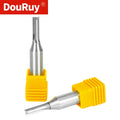 DouRuy Solid Carbide TCT Bit Double Flute Straight End Mill Milling Cutter for Wood  CNC Wood Router Bits