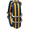 High Quality Nylon Watch Strap 20mm 22mm Fabric Striped Watch Band Breathable Sport Belt for Regular Watches