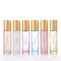 Good Quality 6colors Essential Oil Roll on Container 10ml Pearl Thick Empty Perfume Roller Glass Bottle Cosmetic Packaging