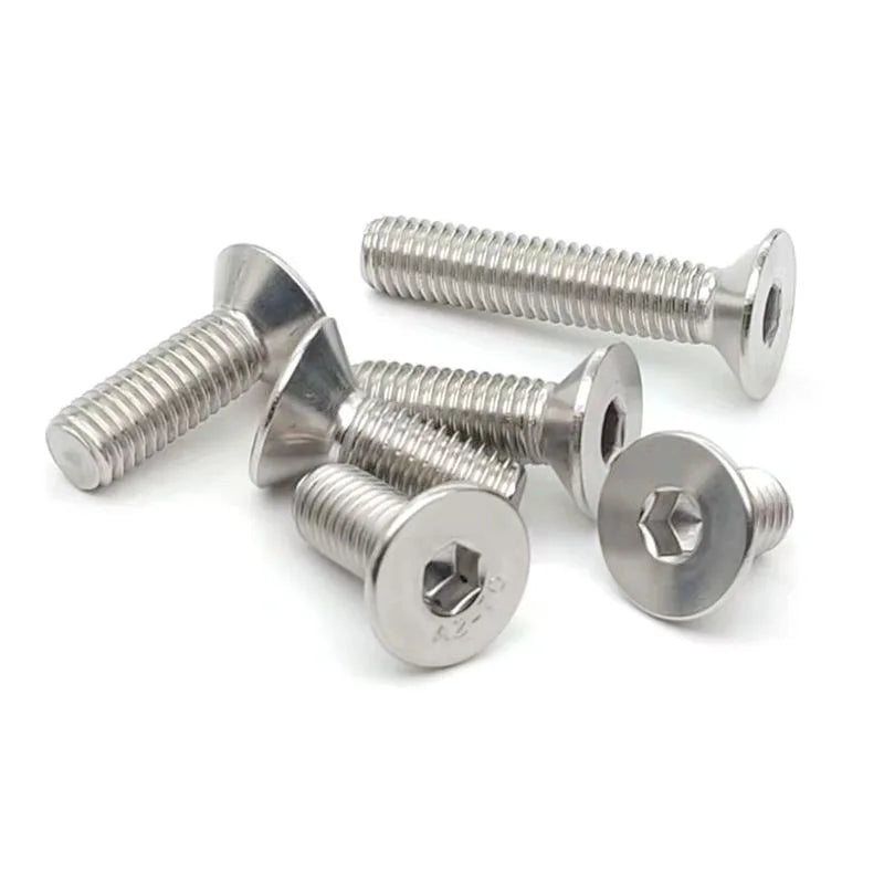 DIN7991 Stainless Steel 304 M5 10mm Flat Countersunk Head Hex Recessed Machine Screw