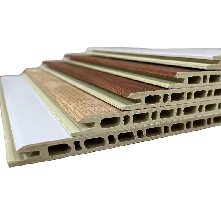 Modern Design WPC Wall Panel Waterproof Fireproof Damask Pattern Environment Friendly Commerce Use Interior Decoration