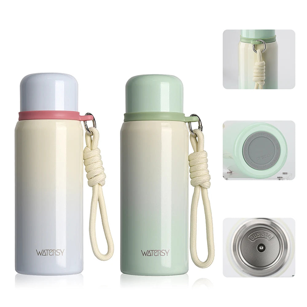 500ml Office Mugs 316 Stainless Steel Double Water Bottles Luxury Thermos Portable Outdoor Travel Bullet Cups for Women Adults