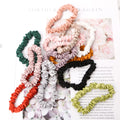 QINGYAN New-style Scrunchies Hair Ties Adjustable Curly Cheap Personalised pink Hair Scrunchie
